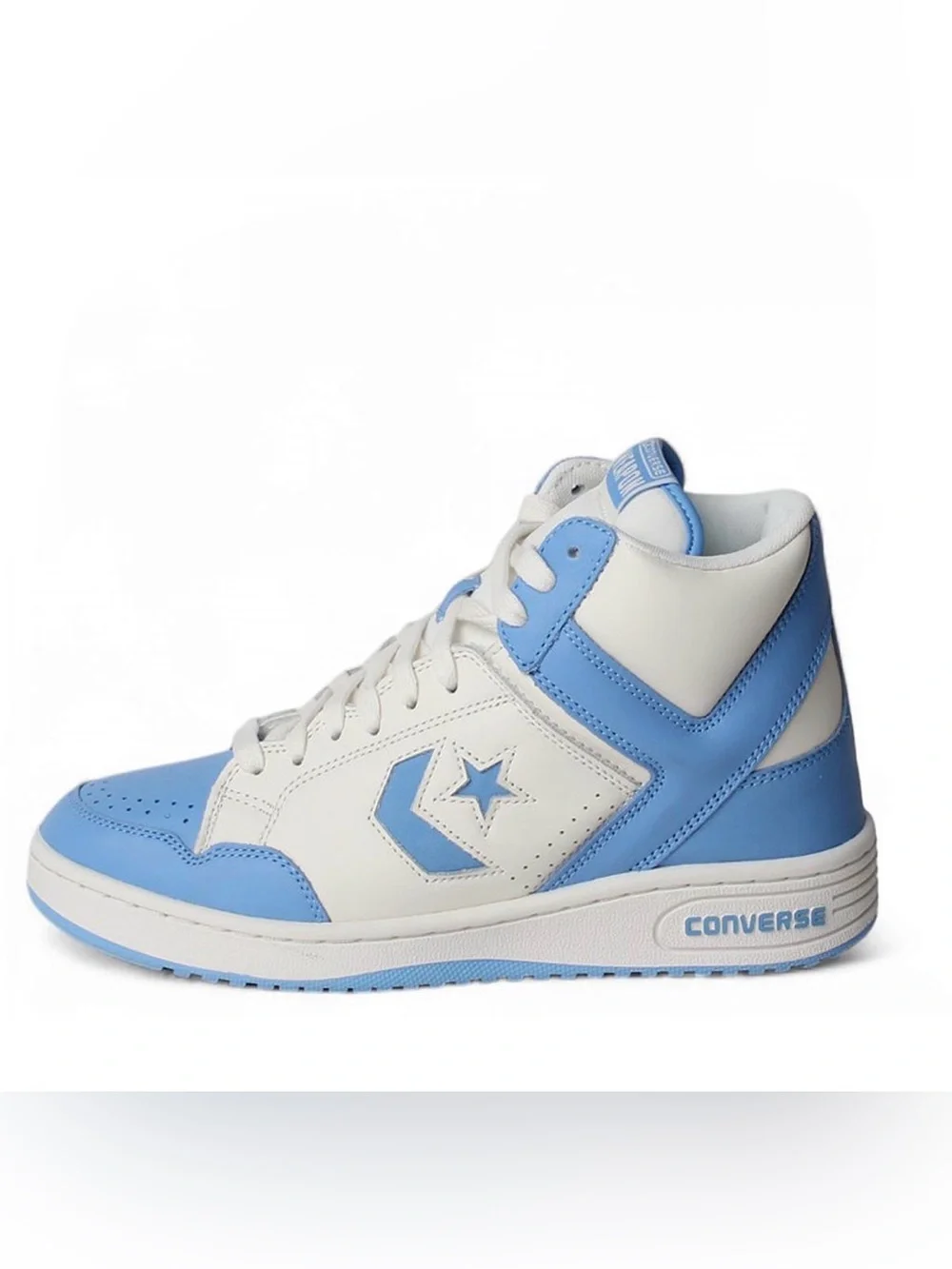 CONVERSE WEAPON MEN'S MID UNC LARRY BIRD MAGIC JOHNSON NIB A10597C WHT BLUE